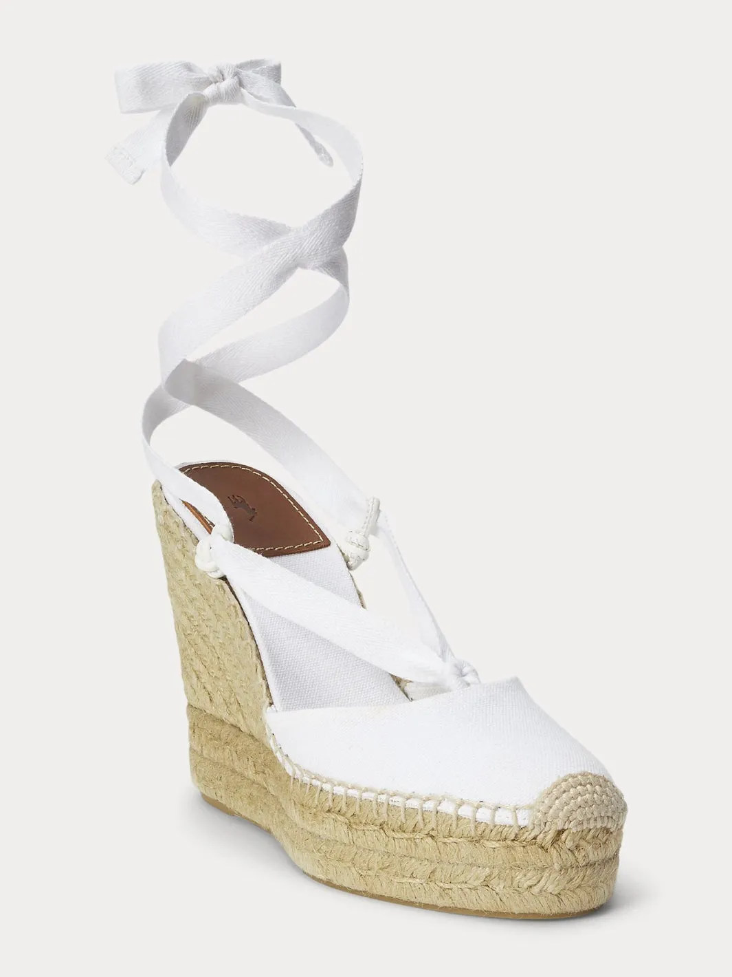 CANVAS WEDGE ESPADRILLE Hvit