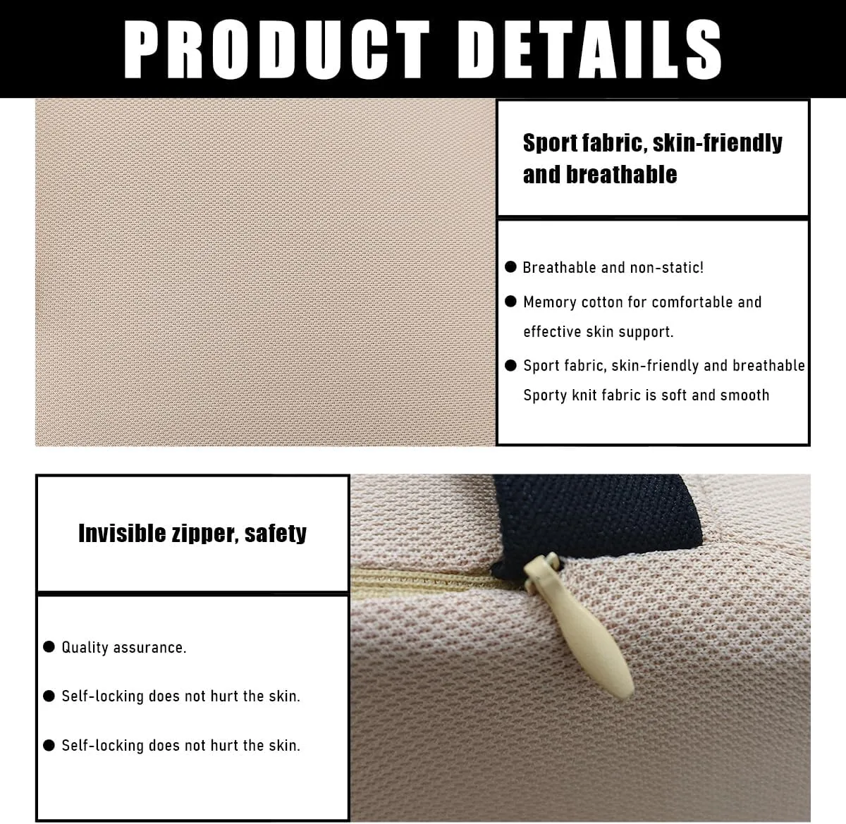Car Armrest Cushion, 12.2"×6.3"×3.9" Memory Foam Center Console Armrest Pad, Comfortable Armrest Console Pillow Protector for Most Vehicles, Universal Car Accessories (Beige)