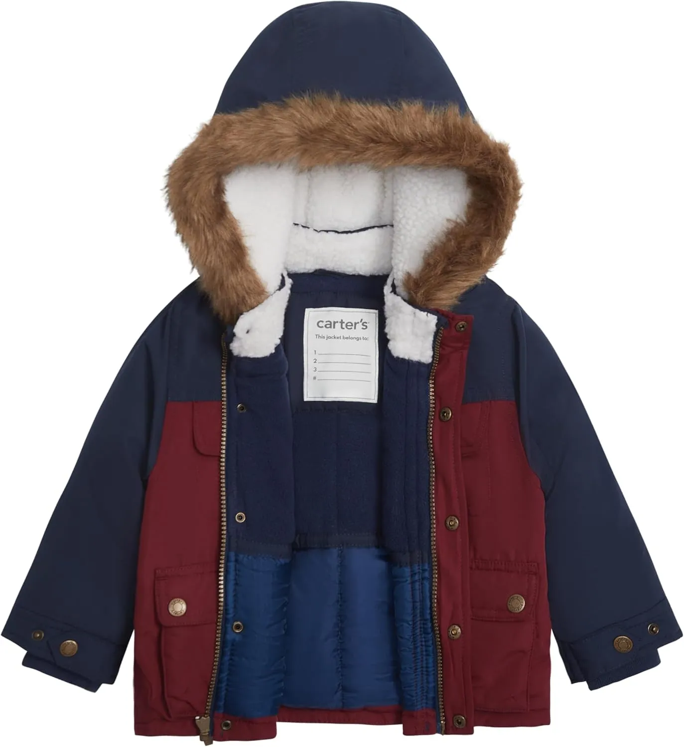 Carter's Baby Boys Warm Winter Parka Hooded Jacket