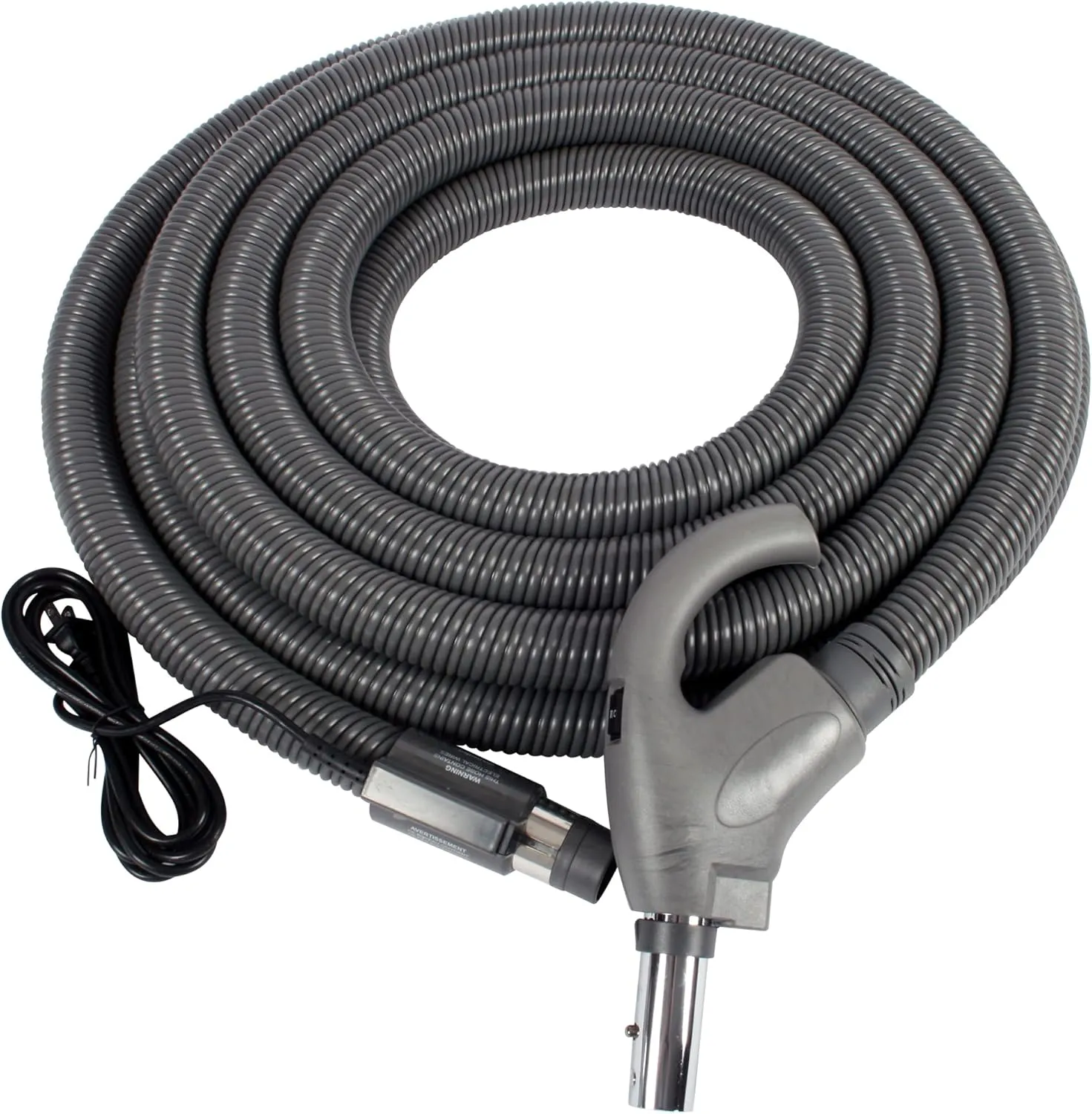 Cen-Tec Systems 35 Ft. Central Vacuum Electric, Pigtail Hose, Titanium