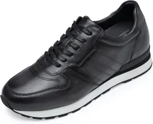 CHAMARIPA Men's Height Increasing Elevator Shoes Invisible Sneakers Lifting Shoes Hidden Heel Trainers