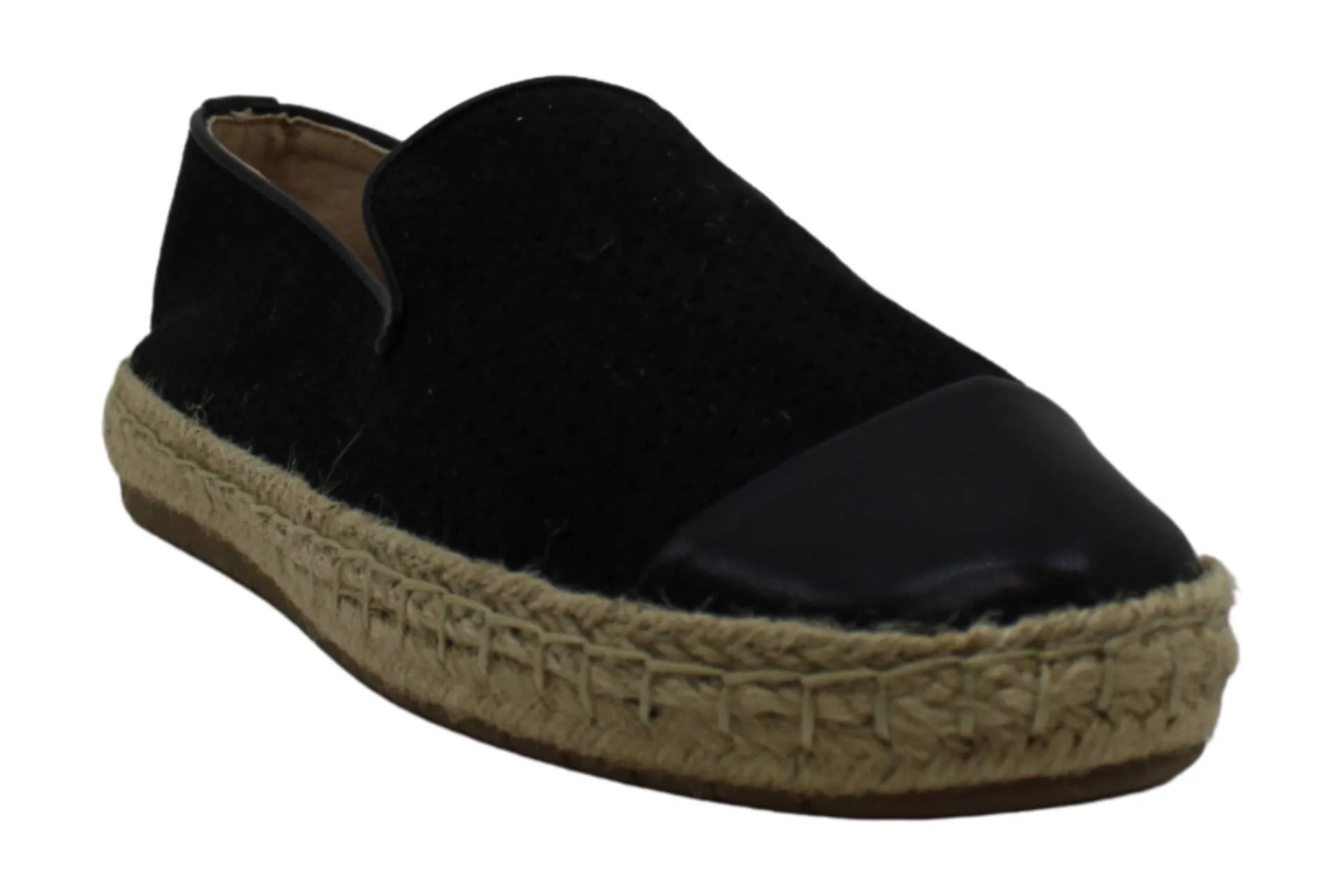 Charter Club Women's Shoes Jonii Canvas Cap Toe Espadrille, Black MC, Size 7.5