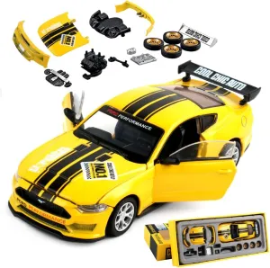 chengchuang GT500 Alloy Toy Cars, 1:42 Disassembly Compatible Car Model, DIY Car Model Kit for Kids Age 13  Adult