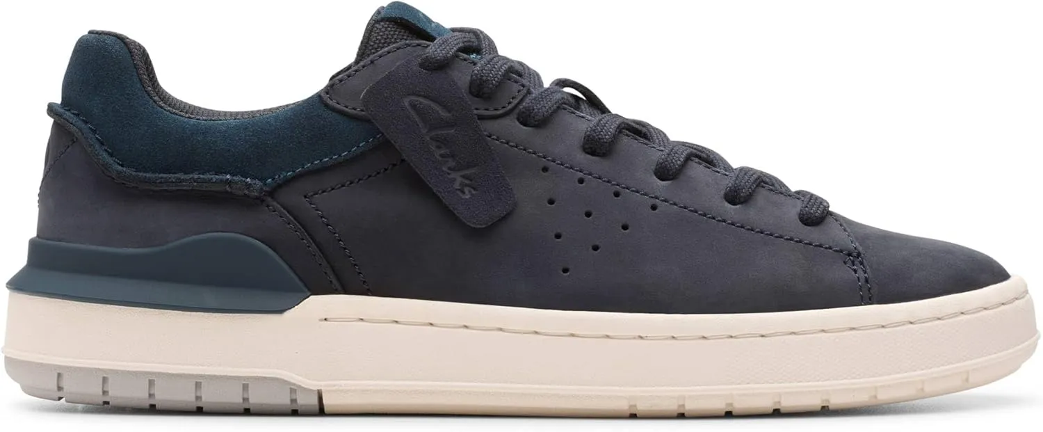 Clarks Men's Low-Top Sneakers, Navy Nubuck, 7