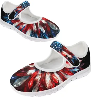 Coloranimal Mary Jane Flats Shoes for Women Dressy Casual Womens Mary Jane Shoes Magic Sticker Slip On Shoes Falts Shoes Mesh Ballet Shoes
