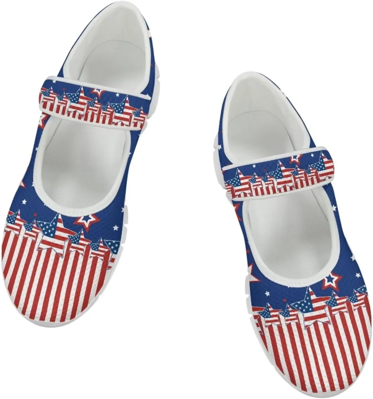 Coloranimal Mary Jane Flats Shoes for Women Dressy Casual Womens Mary Jane Shoes Magic Sticker Slip On Shoes Falts Shoes Mesh Ballet Shoes