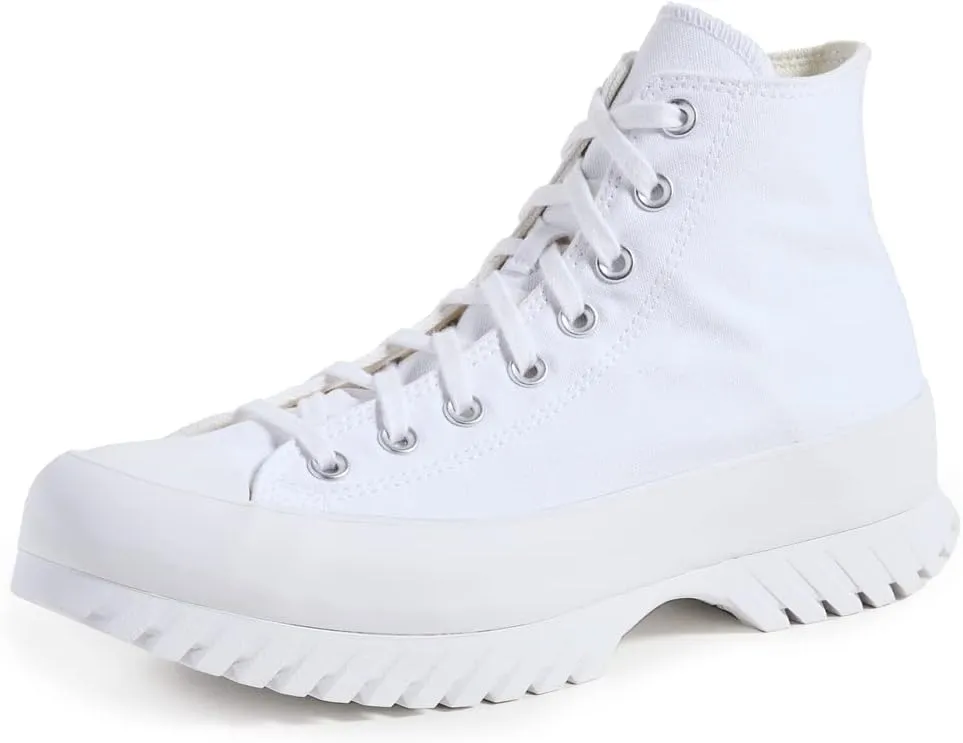 Converse Chuck Taylor All Star Lugged 2.0 Unisex, White/Egret/Black, 9.5 US Women/7.5 US Men