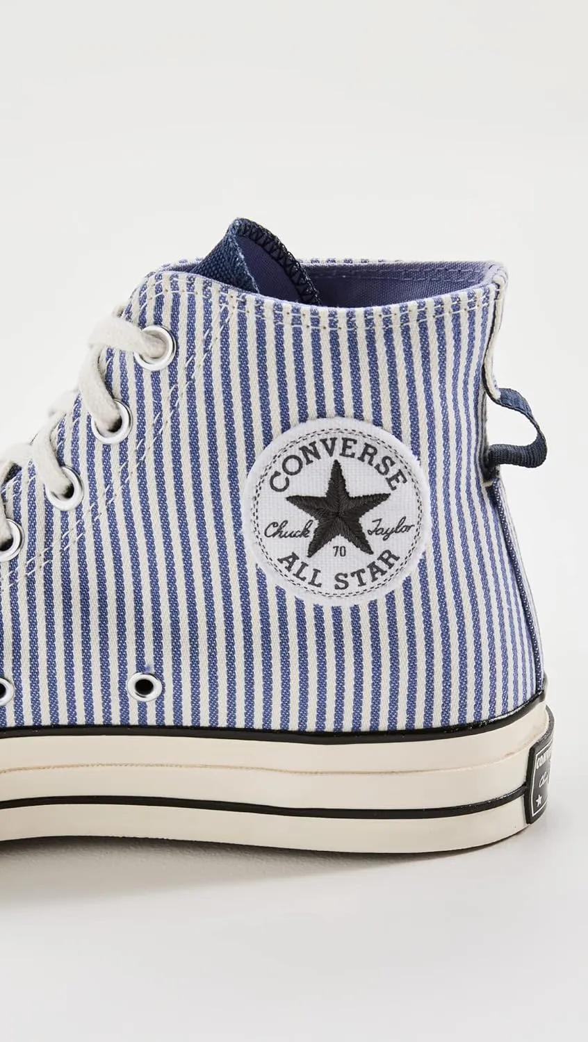 Converse Men's Chuck 70 Hi Hickory Stripe Sneakers