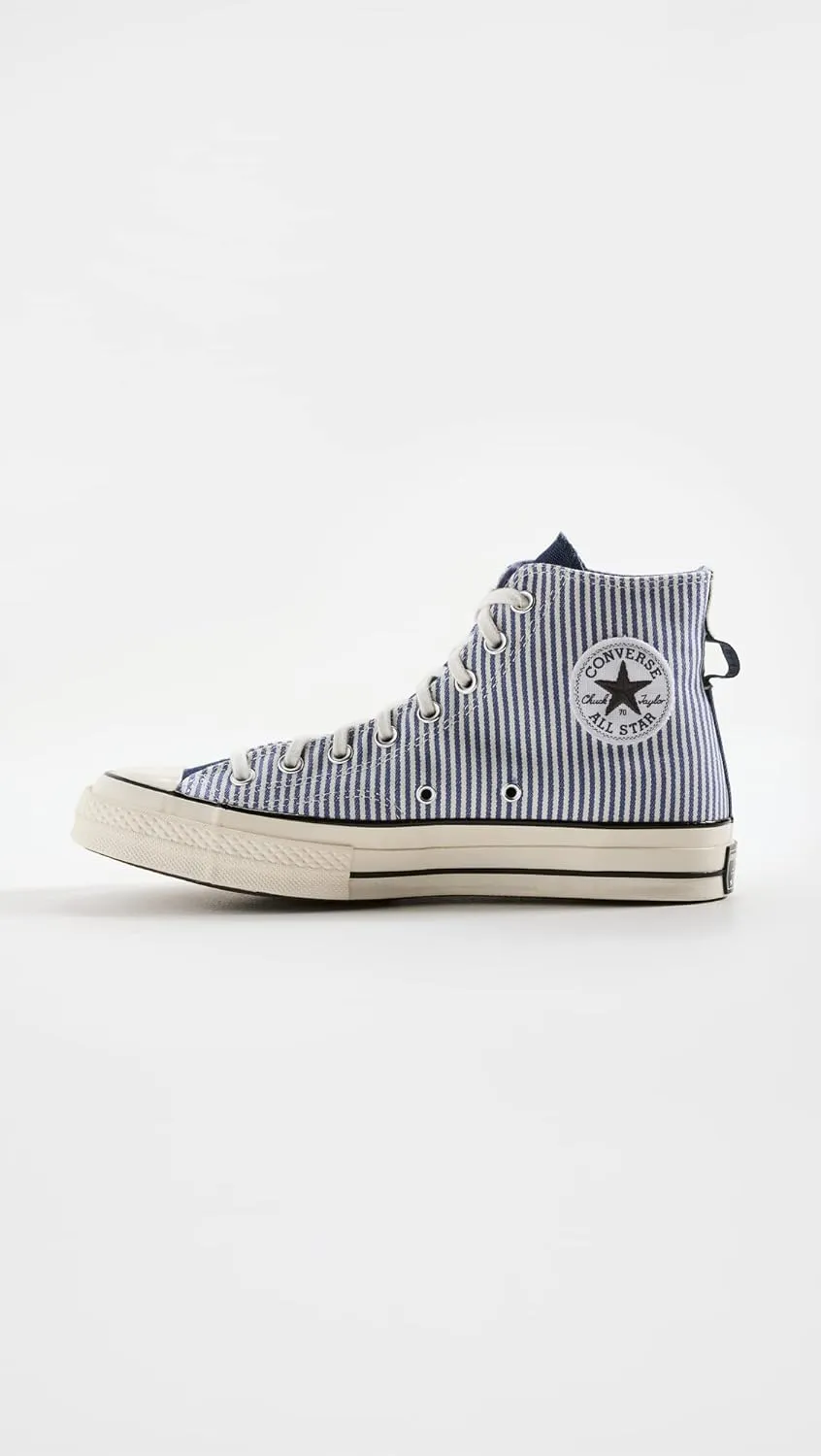 Converse Men's Chuck 70 Hi Hickory Stripe Sneakers