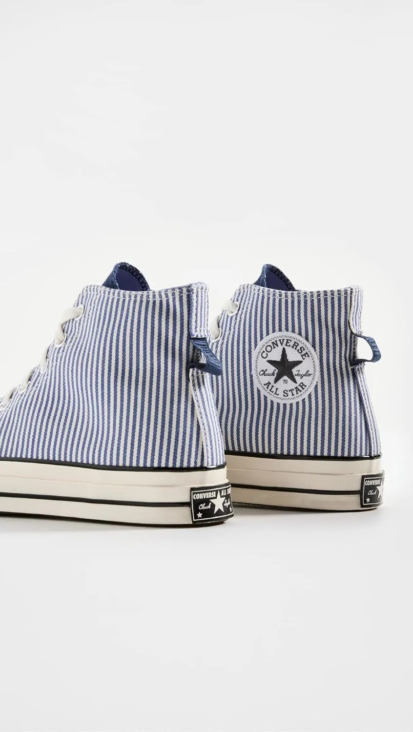 Converse Men's Chuck 70 Hi Hickory Stripe Sneakers