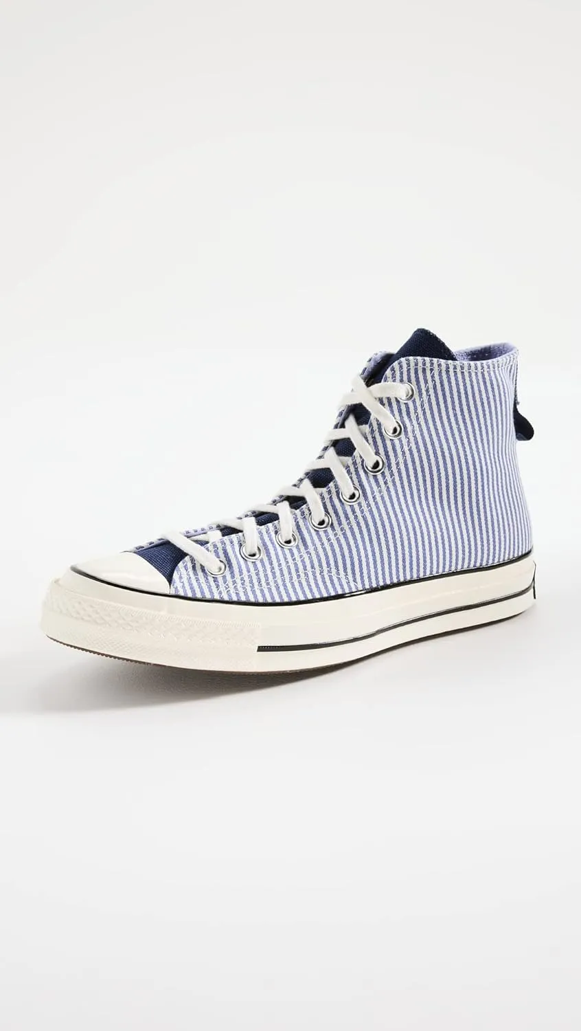 Converse Men's Chuck 70 Hi Hickory Stripe Sneakers