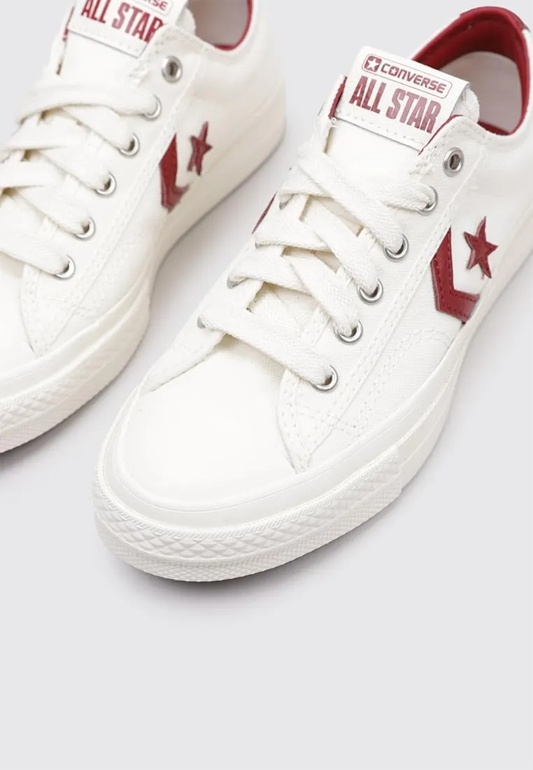 Converse Star Player 76 - Women's (A12591C, Egret/Park Red/Egret)
