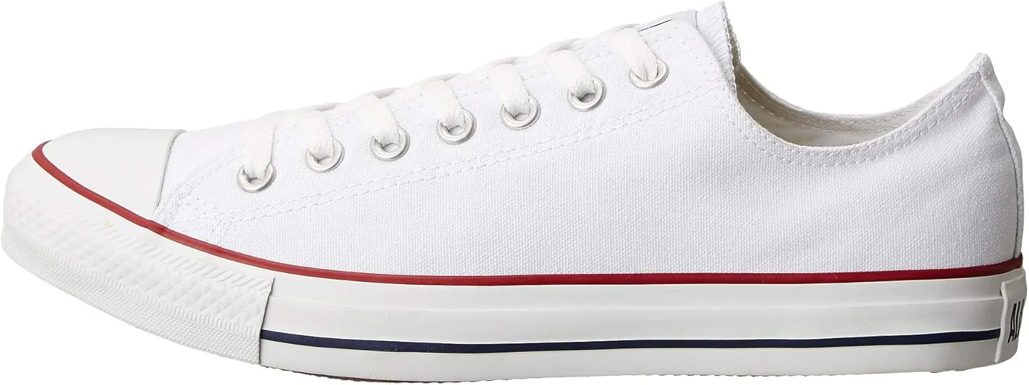 Converse Unisex Chuck Taylor All Star Ox Low Top Classic Optical White Sneakers - 9.5 Men 11.5 Women