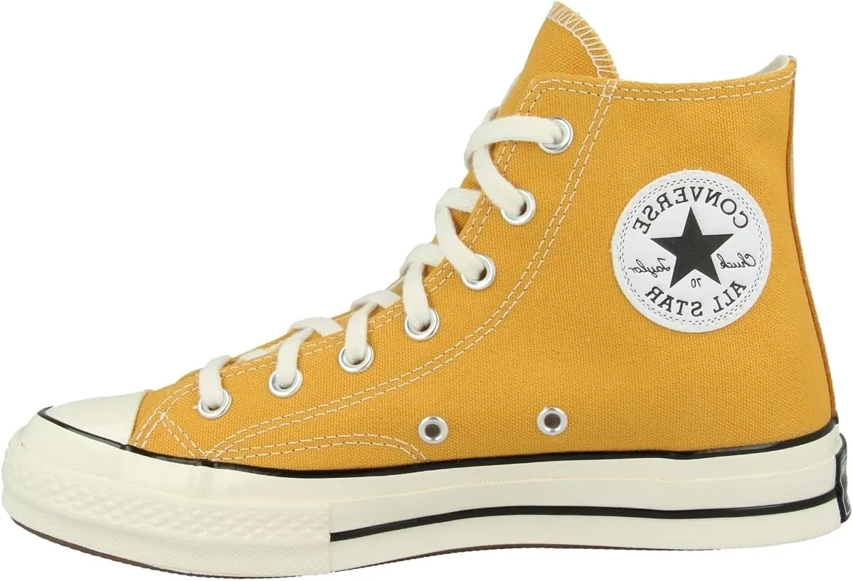 Converse Women's Chuck 70 Canvas Sneakers, Sunflower/Black/Egret, 7 Medium US