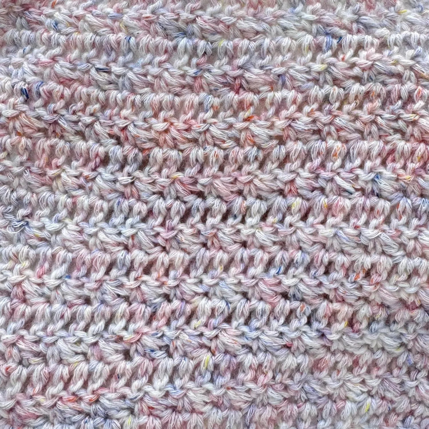 Cotton to The Core Speckled Soft Baby Yarn for Crocheting, 6 Skeins, 810Yds/300G, Free Patterns - Size 3 DK Light Worsted Weight Cotton Yarn for Knitting - Confetti Snow