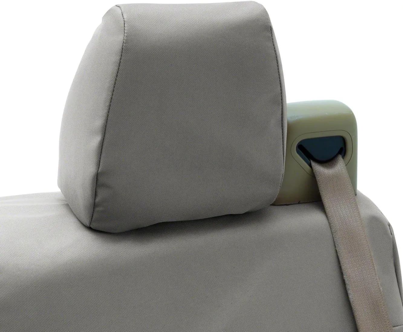 Coverking Custom Fit Front 50/50 Bucket Seat Cover for Select Nissan NV3500 Models - Ballistic (Light Gray)