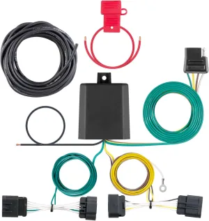 CURT 56336 Vehicle-Side Custom 4-Pin Trailer Wiring Harness, Fits Select Dodge Durango , Black