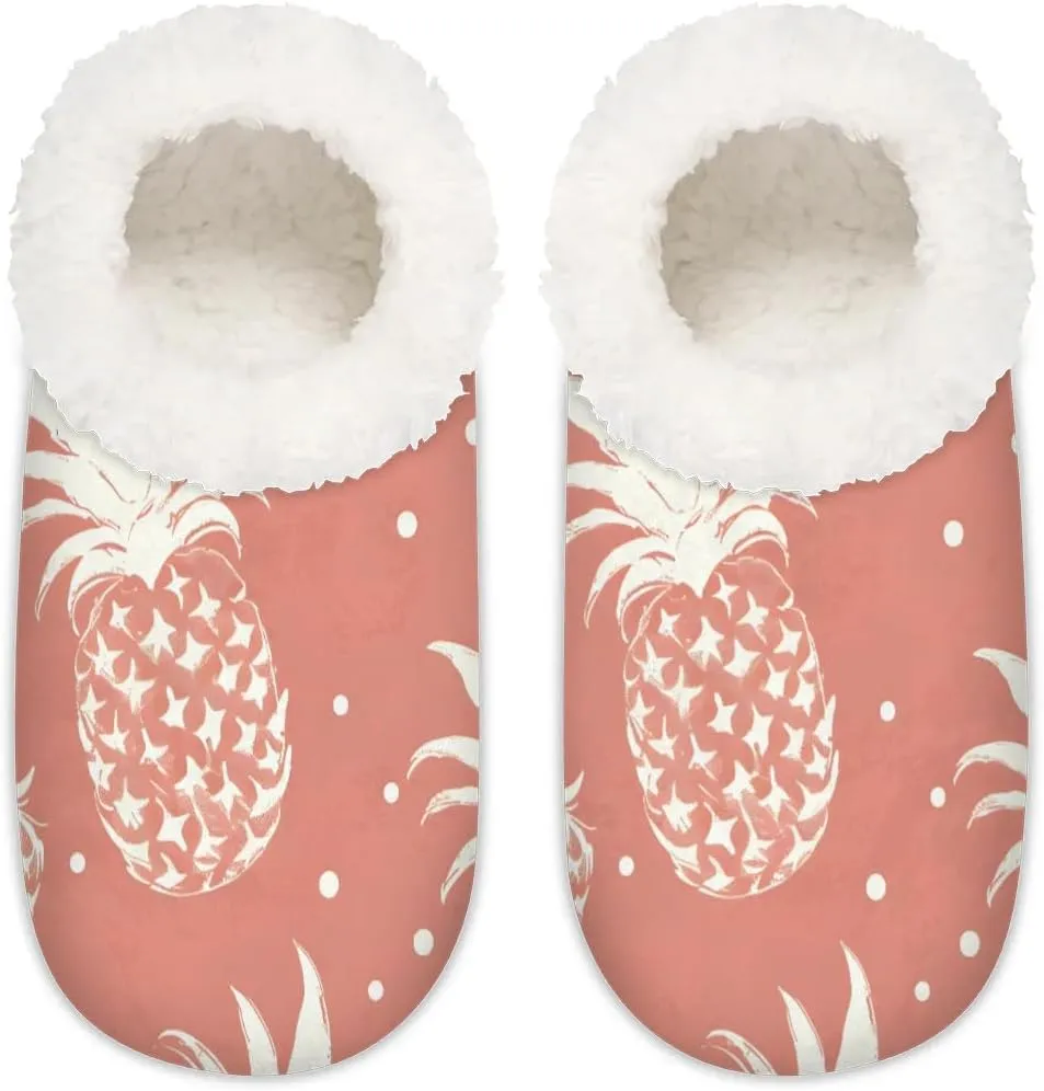 Cute Rabbits Flowers Soft Home Slippers for Women Lightweight Men's House Shoes Women's Slippers