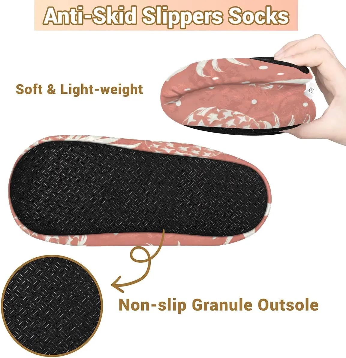Cute Rabbits Flowers Soft Home Slippers for Women Lightweight Men's House Shoes Women's Slippers