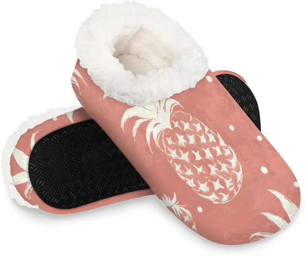 Cute Rabbits Flowers Soft Home Slippers for Women Lightweight Men's House Shoes Women's Slippers