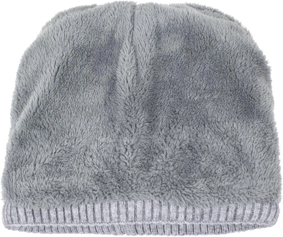 Dahlia Men's Skullies & Beanies - Wool, Knit Winter Hat, Fleece Lined,