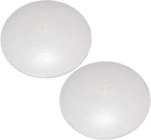 Dream lighting RV Ceiling Lights LED 12v 4.5 inch RV LED Puck Light Fixtures with Switch for Camper Trailer Boat Surface Mount 3500K White Lighting 5.4W 320 Lumens Pack of 2