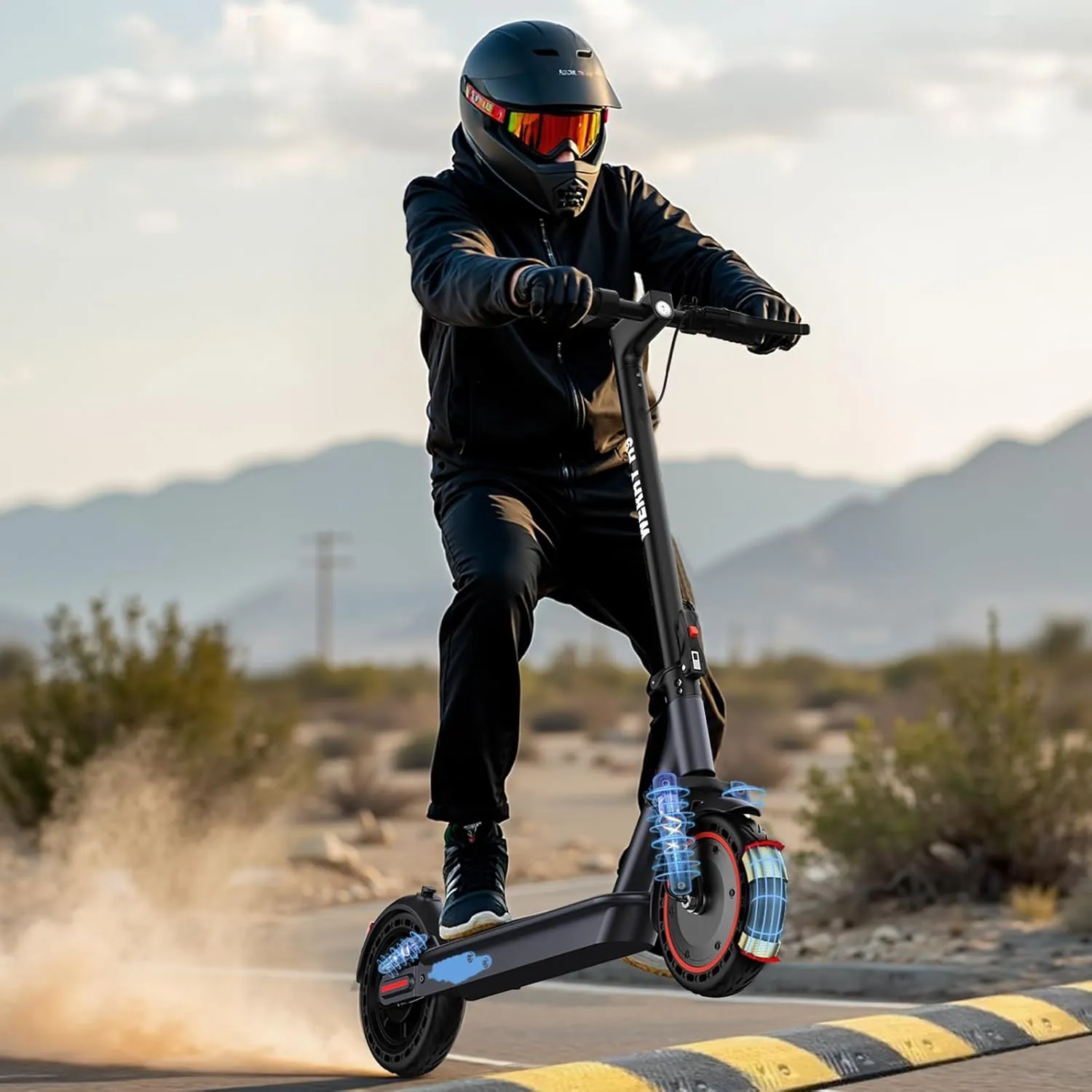 Electric Scooter, 350W/500W Motor, Top Speed 16/19/22 mph, Max 12/21/23Miles Ranges, Foldable E Scooter for Adults