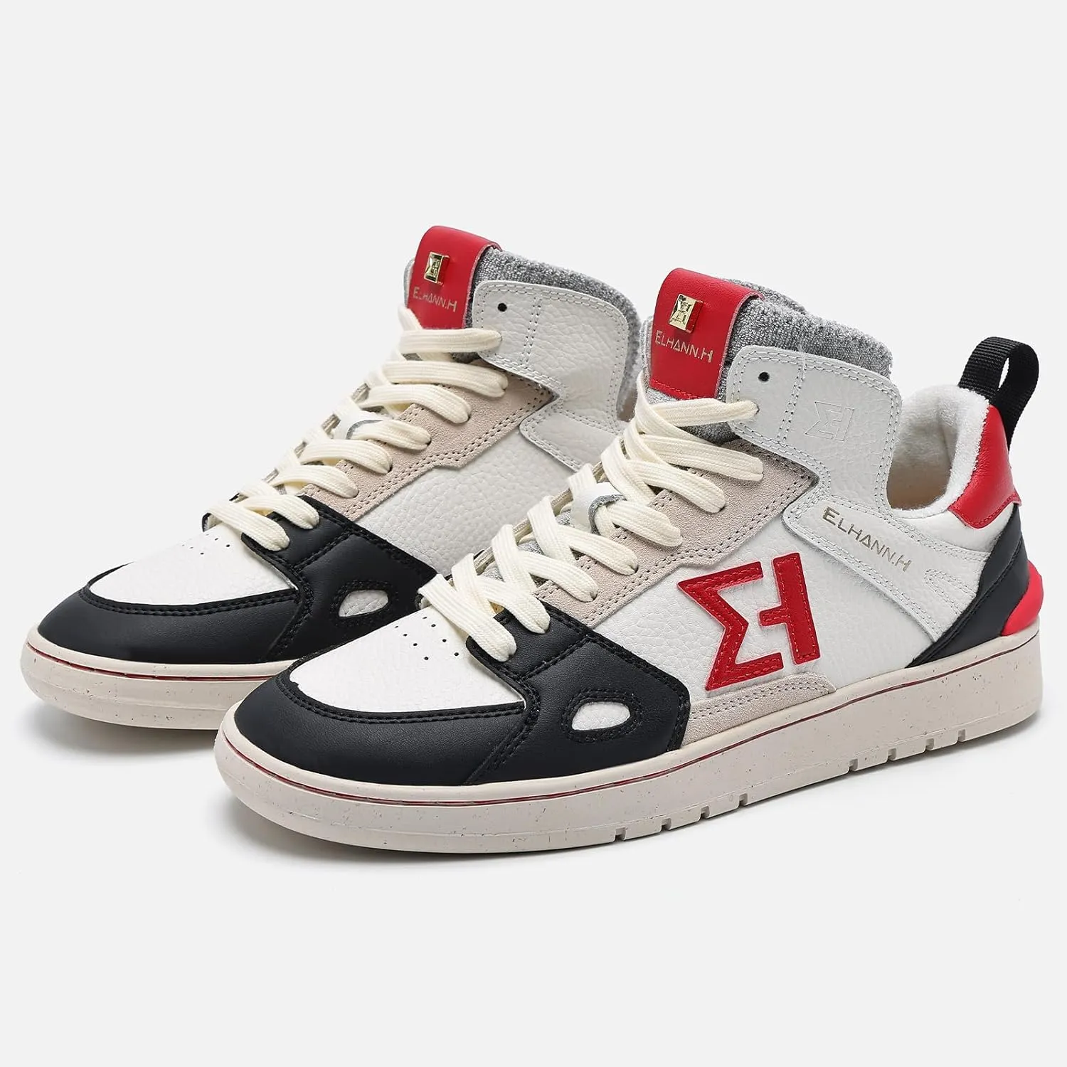 ELHANN.H The LS Sneakers is a Streetwear Tennis with Graphic Design Details.