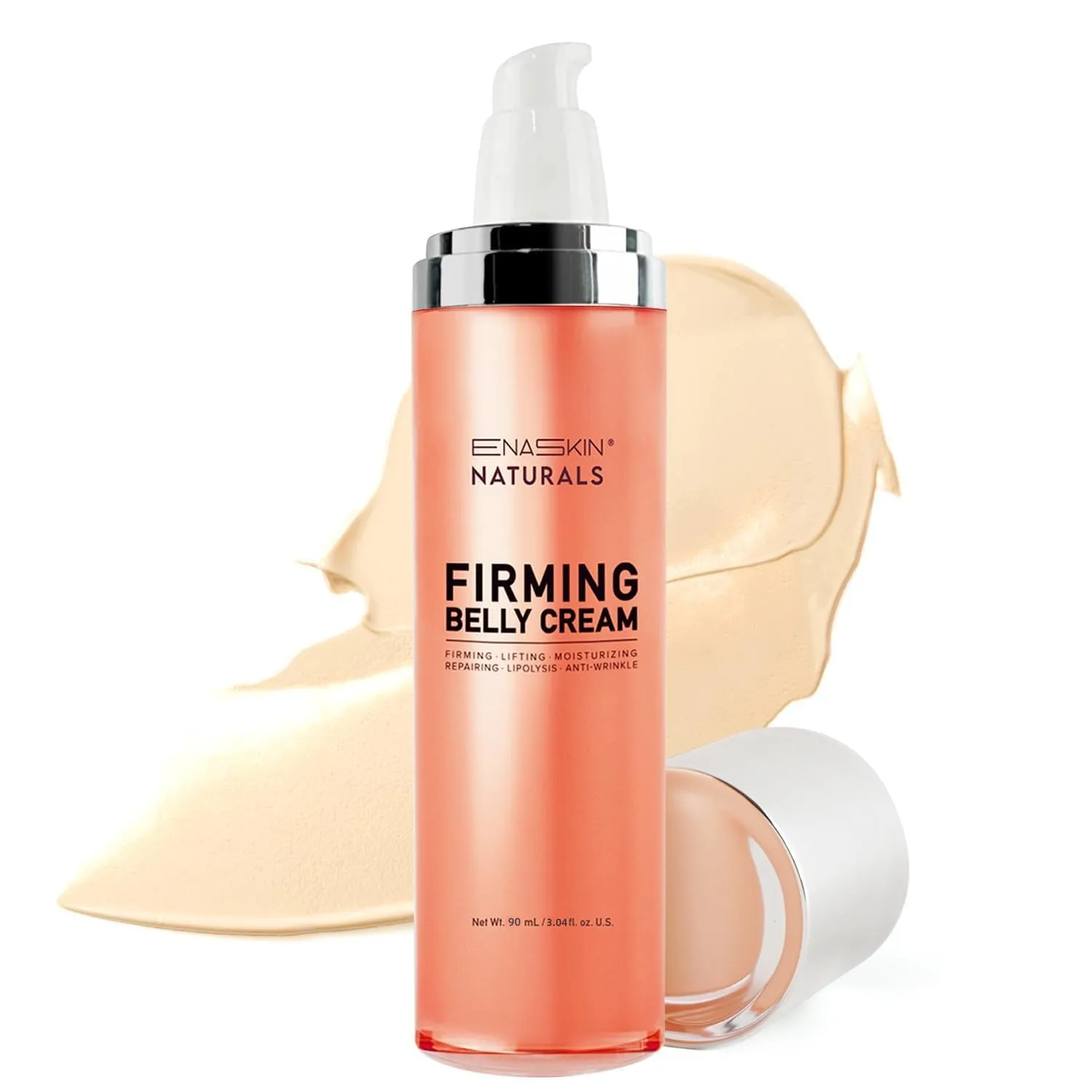 Enaskin Naturals Belly Firming Cream for Tightening and Cellulite B Flat Skin Firming Cream for Stomach & Thighs & Butt - 90ML