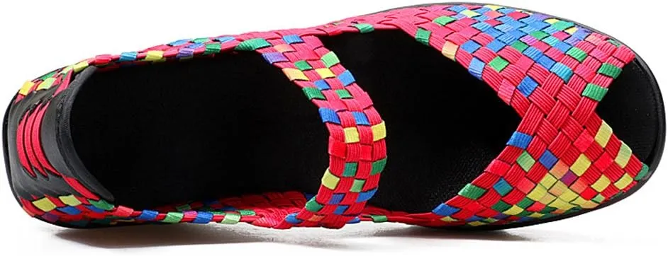 EnllerviiD Women's Wedge Mary Jane Sandals