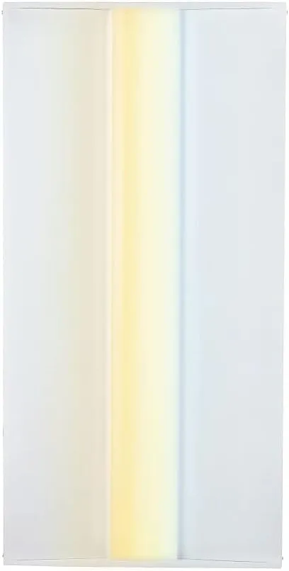 Euri Lighting ETF24-50W103sw-2 2x4 Center Basket Troffer, Field Selectable Wattage (33W/40W/50W–125lm/w) and CCT (3/4/5K) 0-10v Dimmable AC120-277v Damp Rated UL DLC 5YR 50K HR WTY
