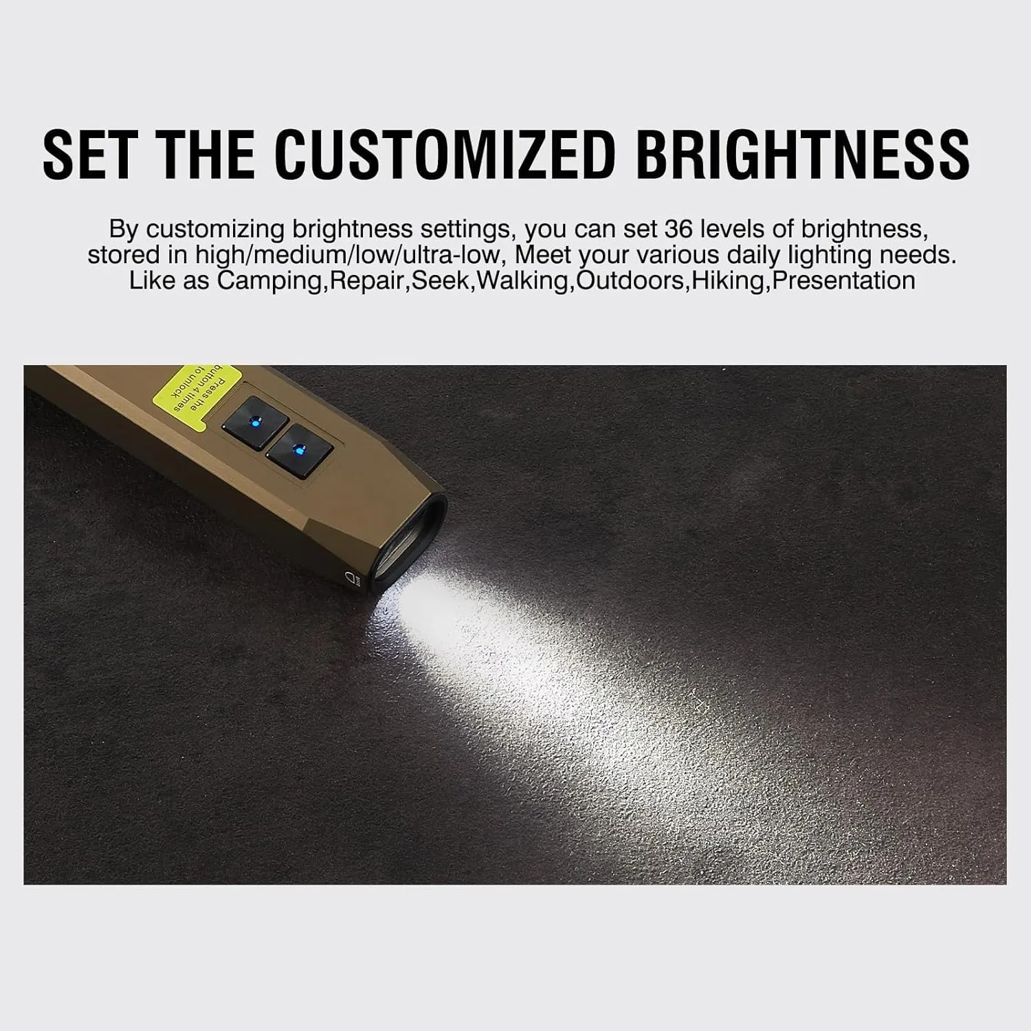 Everyday Carry Flat EDC Flashlight Rechargeable 1000 Lumens with Green Beam, programmable Mode ，USB C,Magnetic Base for Night Duty, Emergency Repair
