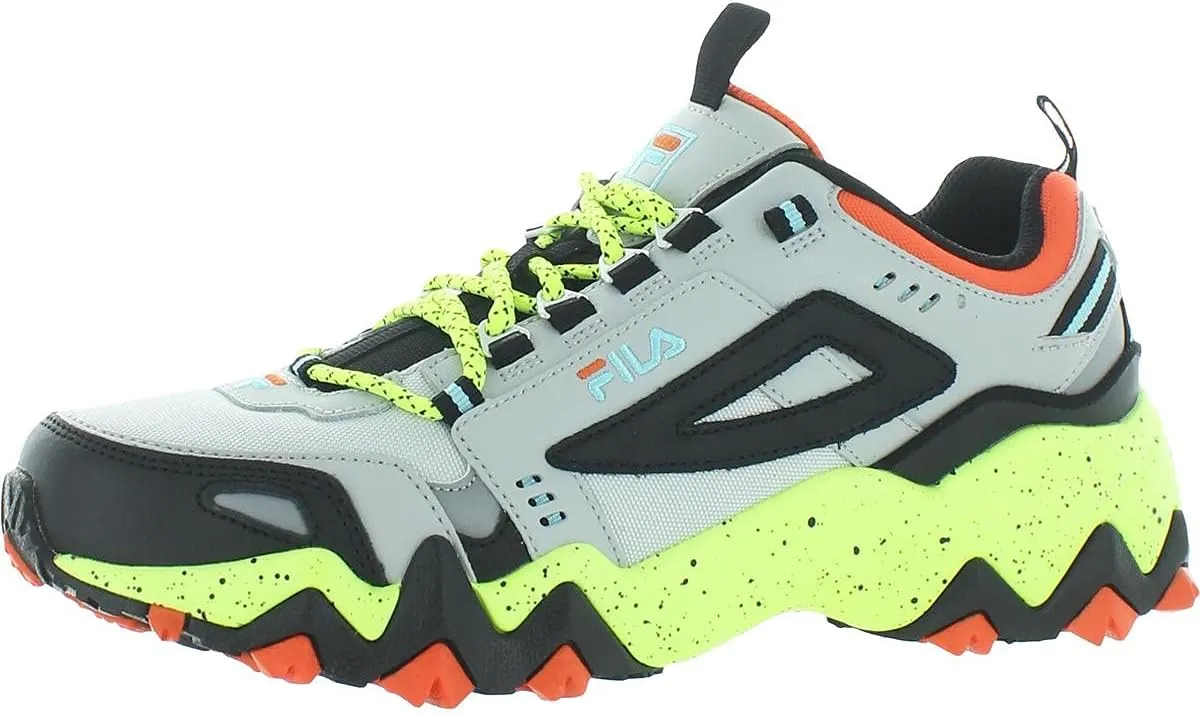 Fila Mens Oakmont TR Leather Workout Hiking Shoes Gray 10 Medium (D)