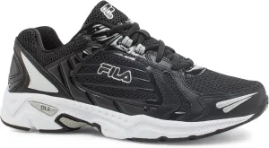 Fila Men's Reward Athletic Sneakers, Black Leather, Mesh, 10 M