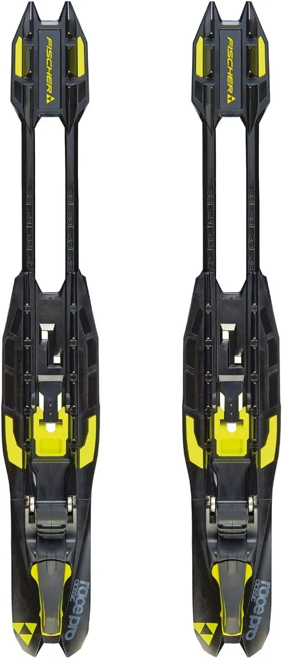 FISCHER Race Pro Skate/Classic IFP No Tools Installation Cross-Country Nordic Ski Binding, Black/Yellow