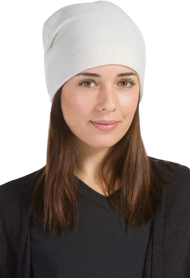 Fishers Finery Women's 100% Pure Cashmere Slouchy Beanie