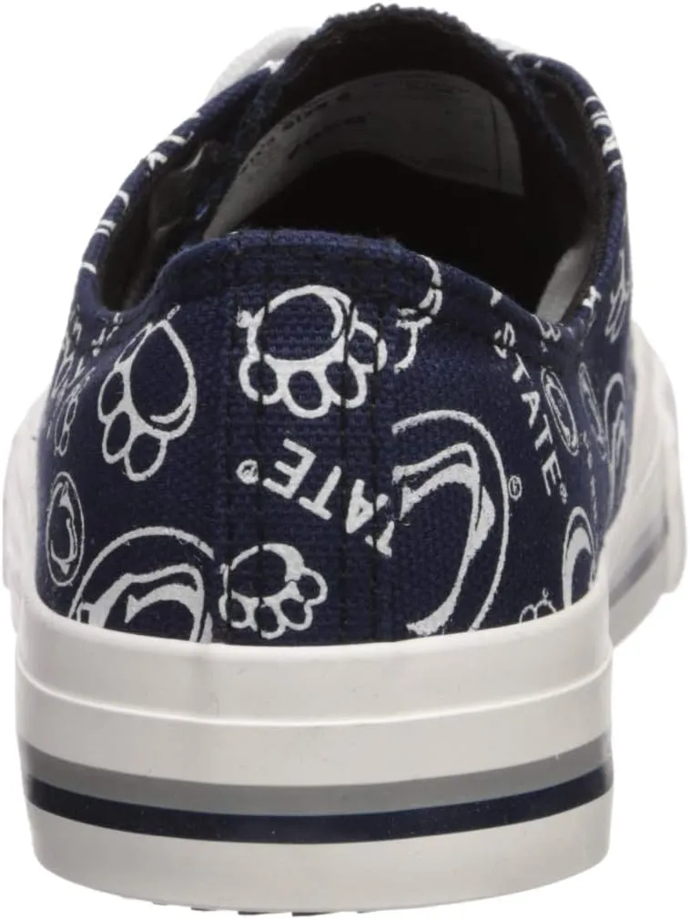 FOCO womens Ncaa College Team Logo Fashion Low Top Canvas Sneakers Shoes