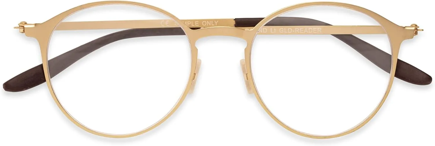 Foster Grant Unisex Adult Hayden Superflat Glasses Reading Glasses, Gunmetal, 50mm US