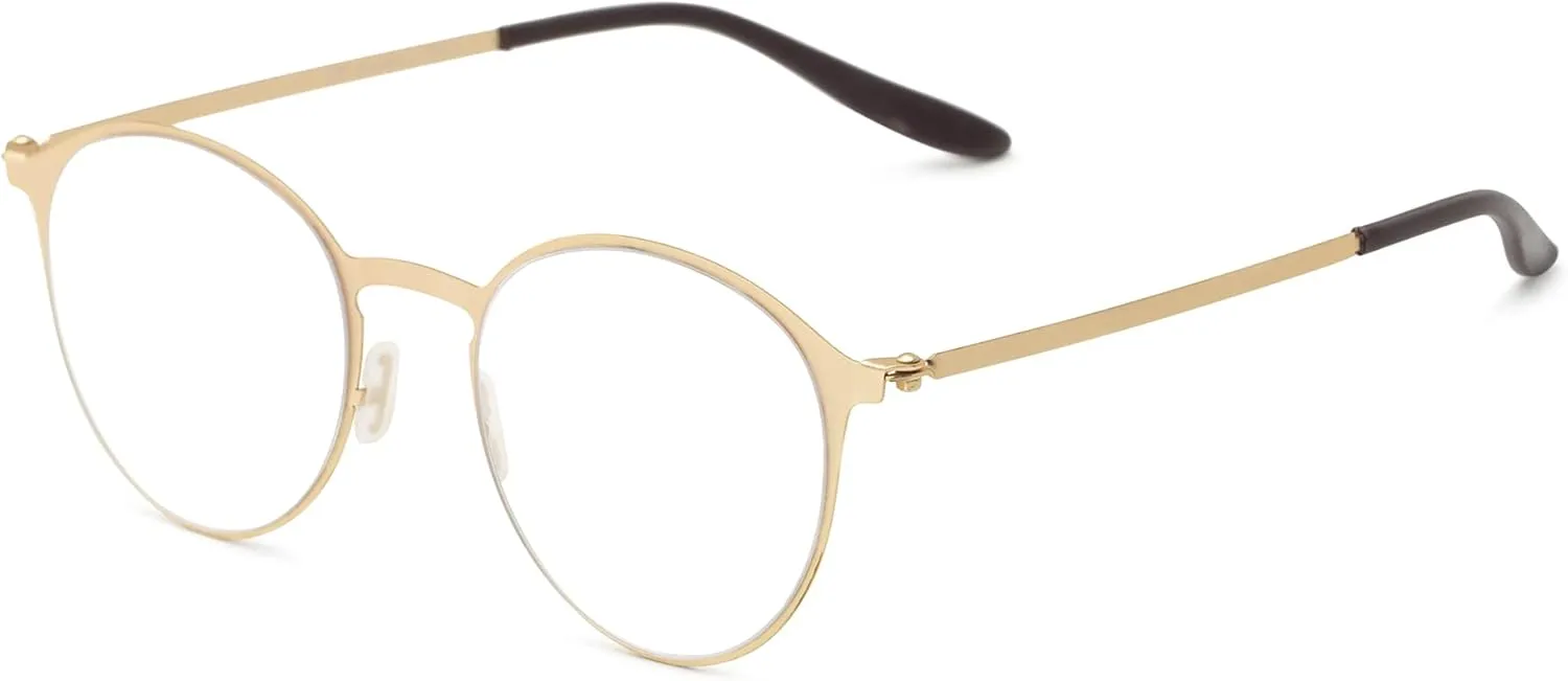 Foster Grant Unisex Adult Hayden Superflat Glasses Reading Glasses, Gunmetal, 50mm US