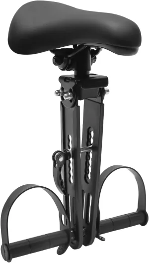 Front-Mounted Kids Bike Seat for Ages 3-6, Adjustable Safety Belt & Non-Slip Handle, Fits Most Mountain Bikes, Max Load 100kg