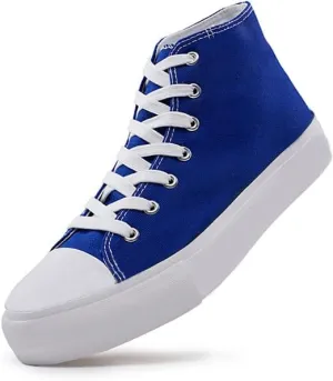 FUUPNN Platform Sneakers Canvas Fashion Lace Up Classic Casual Walking Shoes High Tops Canvas Shoes Casual Tennis Shoes