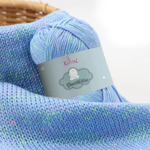 GentleBliss Soft Baby Yarn for Crocheting, 8 Skeins, 880Yds/400G, Free Patterns - Acrylic Baby Blanket Yarn for Knitting - Light Worsted 3 DK Weight - Blue Mermaid