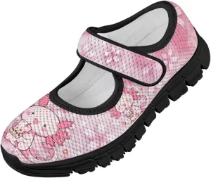 Girls Axolotl Dress Shoes Mary Jane Shoes Princess Ballet Flats Flower Girl Wedding Party School Shoes