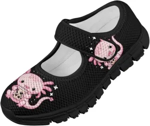 Girls Axolotl Dress Shoes Mary Jane Shoes Princess Ballet Flats Flower Girl Wedding Party School Shoes