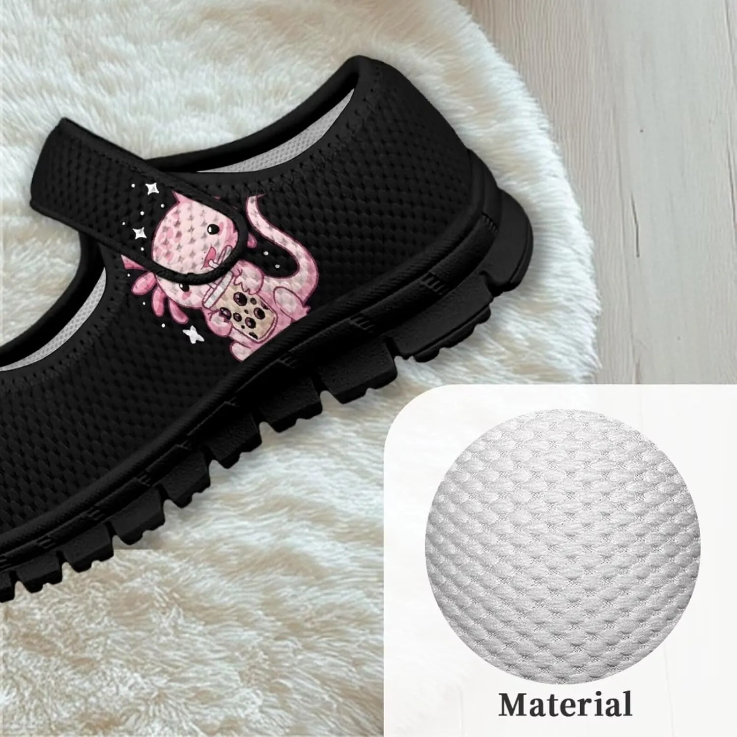Girls Axolotl Dress Shoes Mary Jane Shoes Princess Ballet Flats Flower Girl Wedding Party School Shoes