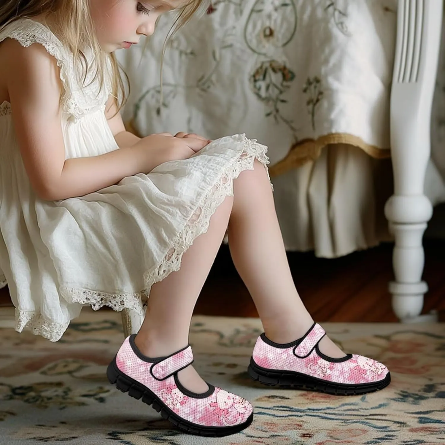 Girls Axolotl Dress Shoes Mary Jane Shoes Princess Ballet Flats Flower Girl Wedding Party School Shoes