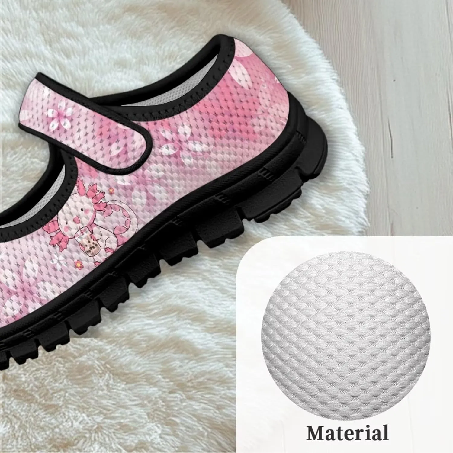 Girls Axolotl Dress Shoes Mary Jane Shoes Princess Ballet Flats Flower Girl Wedding Party School Shoes