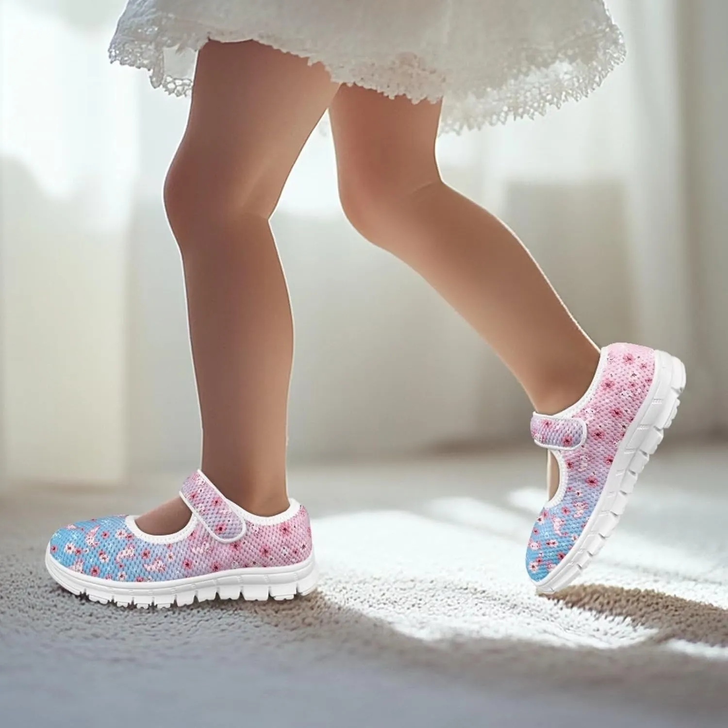 Girls Axolotl Dress Shoes Mary Jane Shoes Princess Ballet Flats Lightweight Slip On School Shoes US 11-2.5