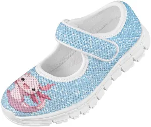 Girls Axolotl Dress Shoes Mary Jane Shoes Princess Ballet Flats Lightweight Slip On School Shoes US 11-2.5