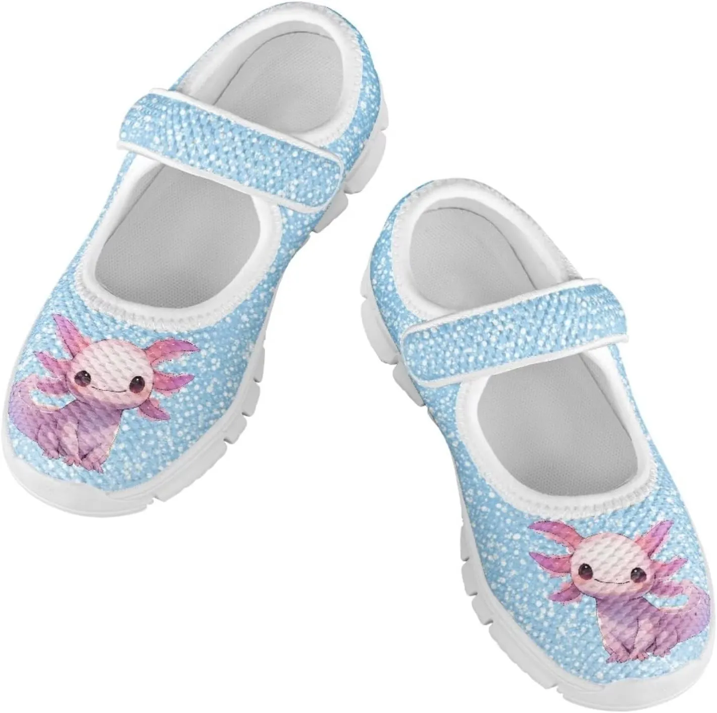 Girls Axolotl Mary Jane Dress Shoes Ballet Princess Flats Party Wedding School Shoes for Kids